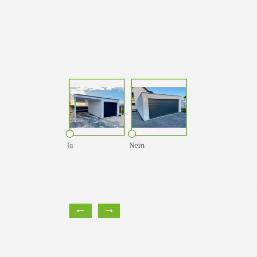 Garage selber konfigurieren